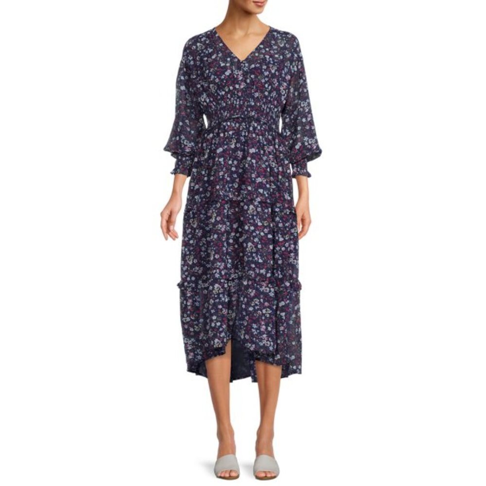 Time and Tru Women's Printed Dress - Picture 2 of 5